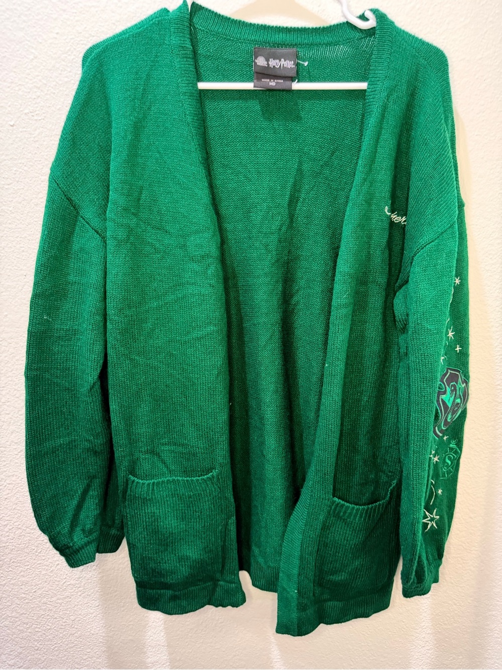 MEDIUM Harry Potter Green Slytherin Cardigan